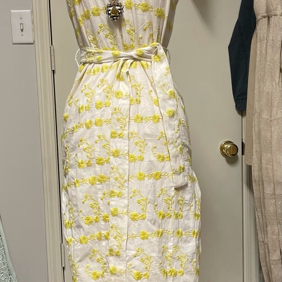 Tularosa embroidered yellow dress - Picture 4 of 6